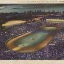 Soldier Field & Museum Postcard (front)